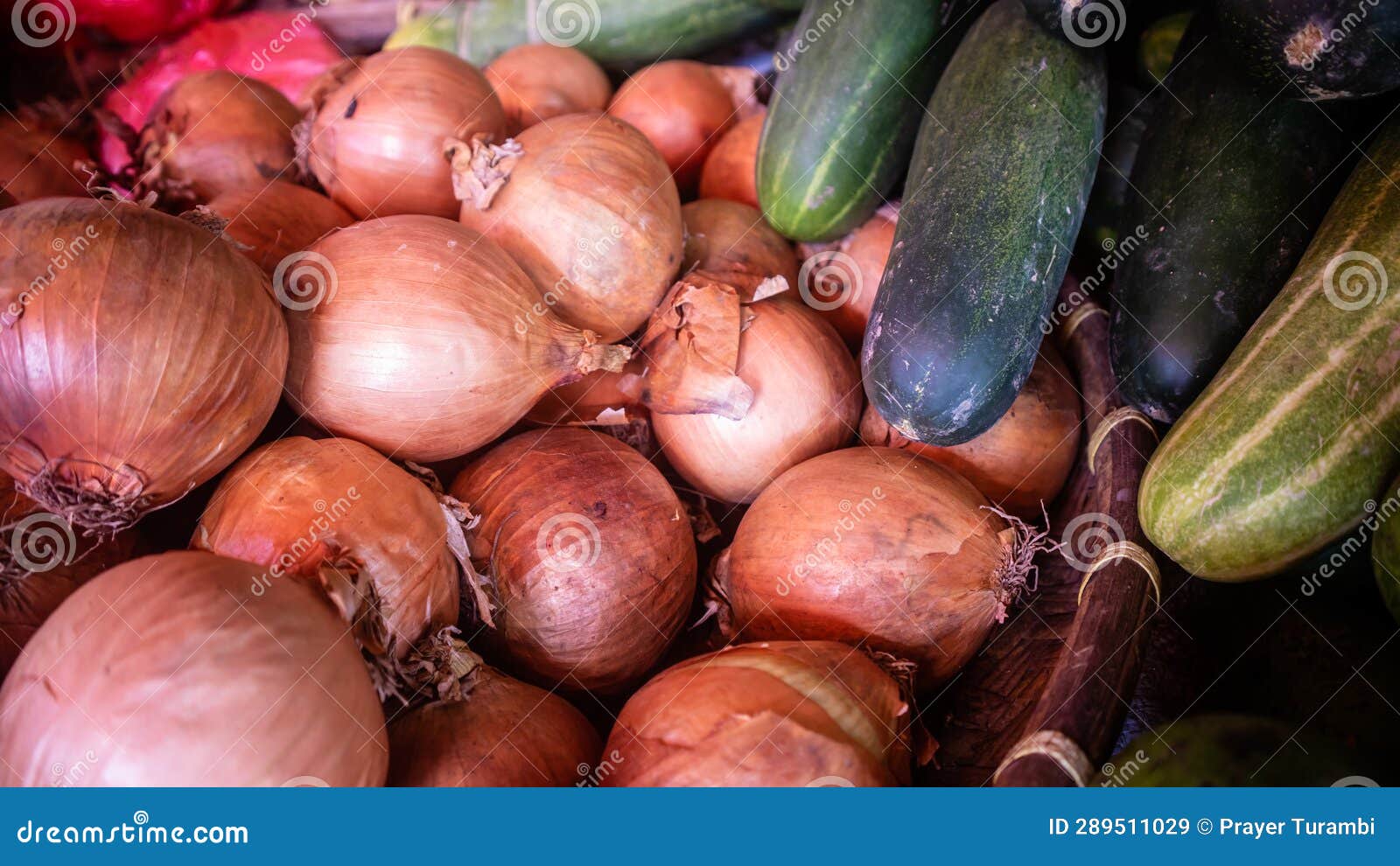 Pile of Onions in a Traditional Market Stock Image Image of gold