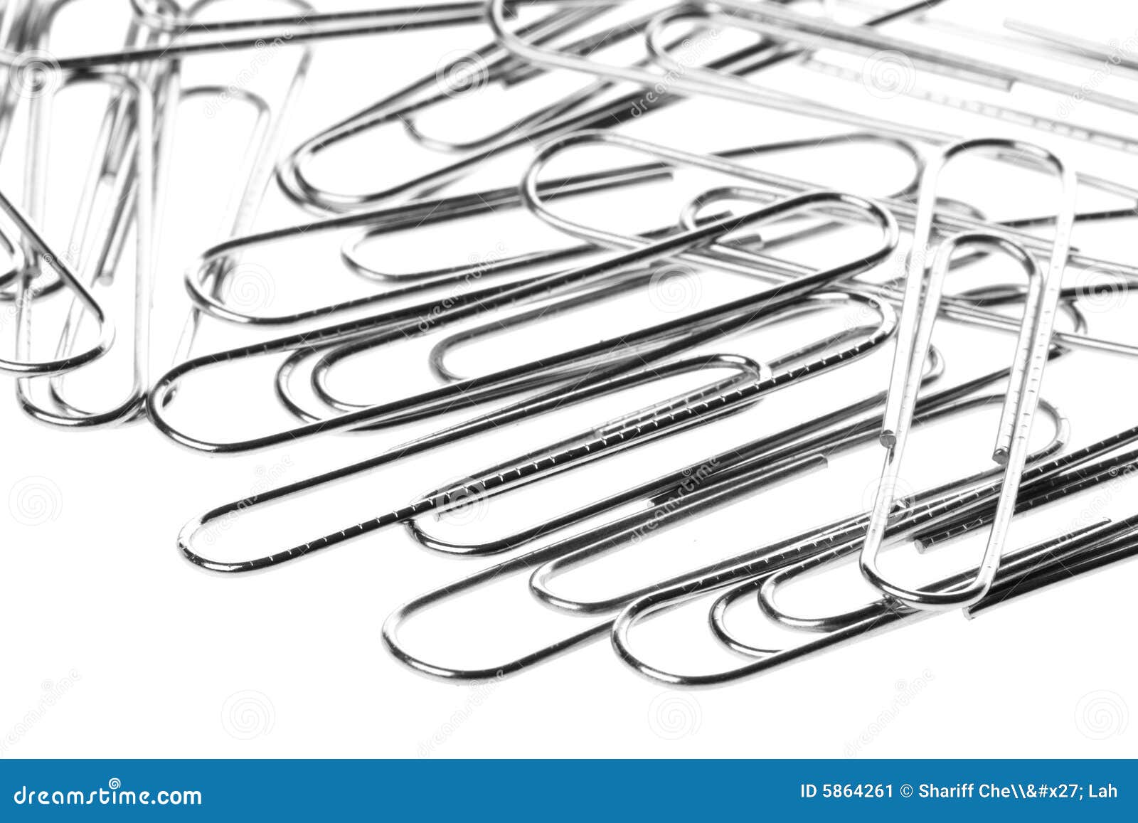 Pile of Paper Clips stock image. Image of isolated, fasteners 5864261