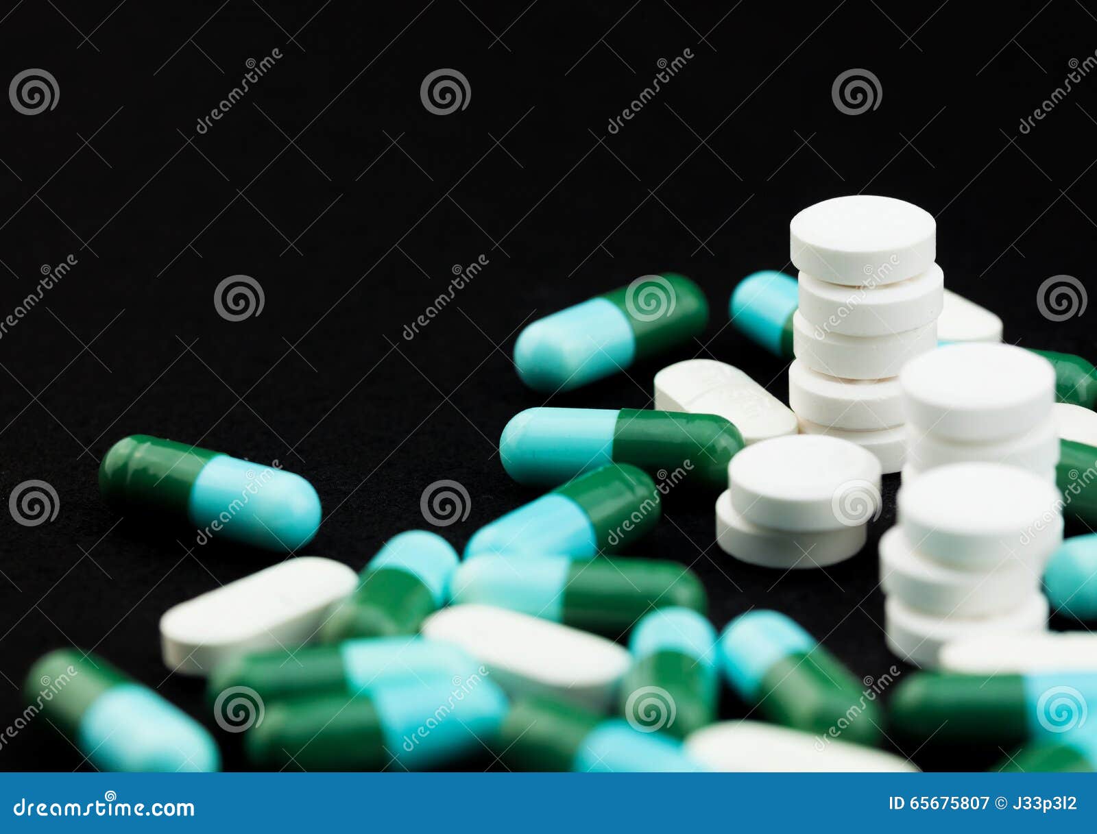 Pile of pills stock image. Image of copy, medicinal, antidepressants