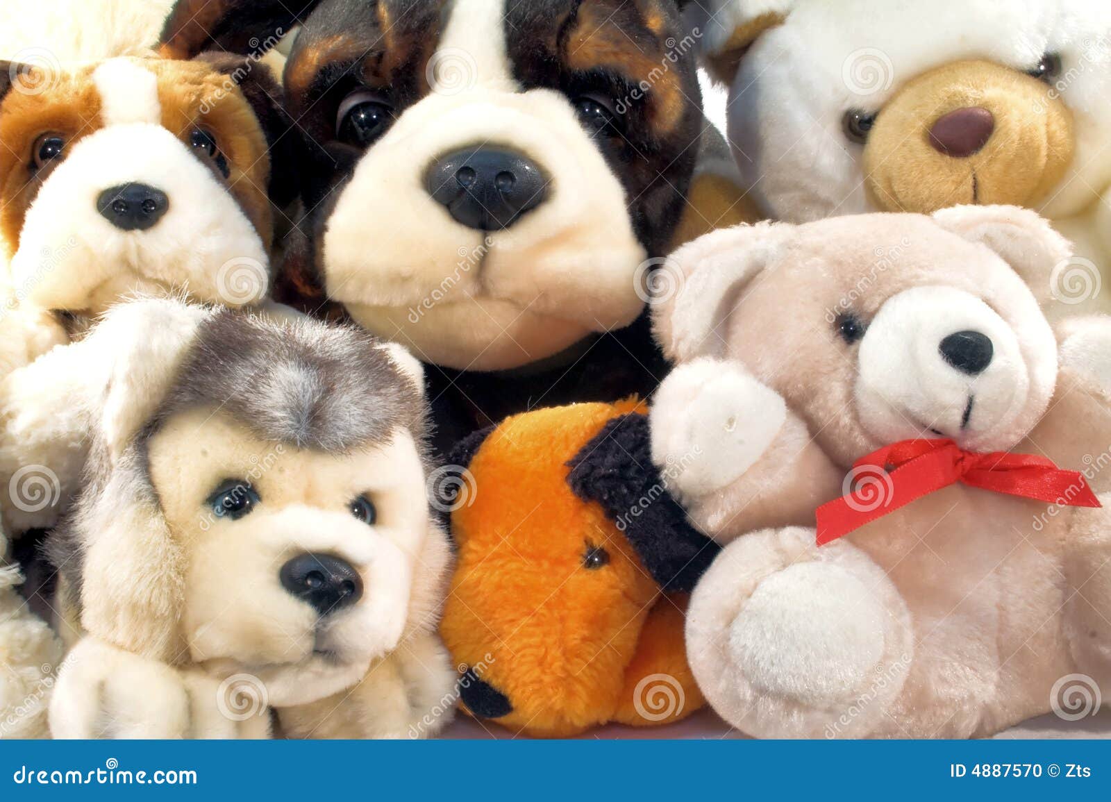 Pile of plush animals stock photo. Image of light, crowd 4887570