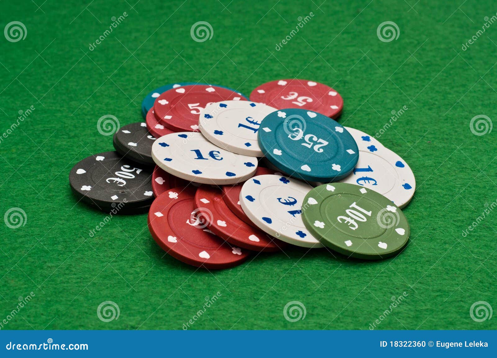 Pile of poker chips stock photo. Image of rate, royal 18322360