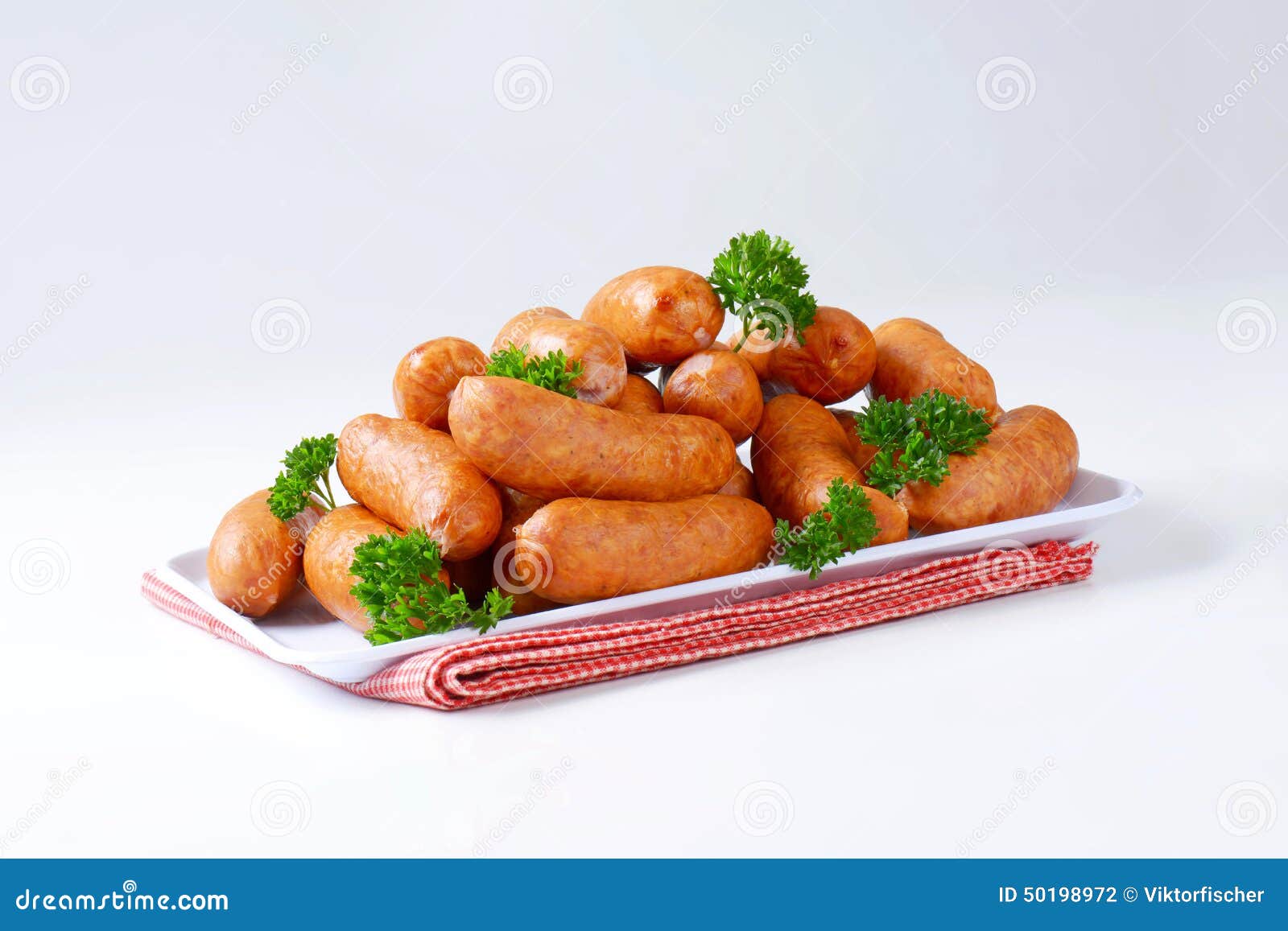 Pile of Polish Sausages on Plate Stock Photo Image of polish, links
