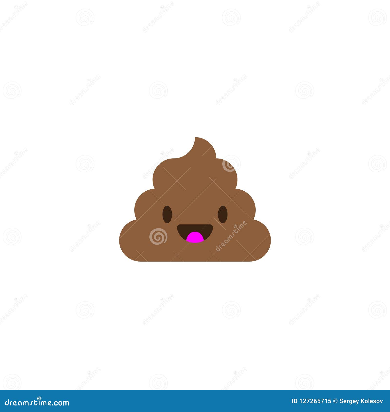 pile of poo icon. shit emoticon