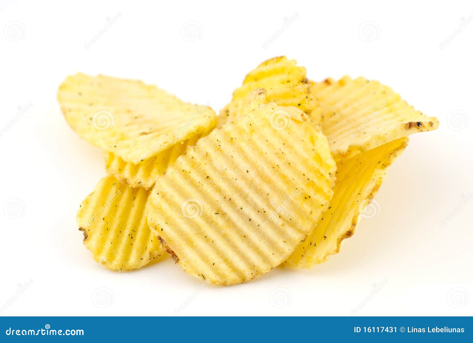 Pile of potato chips stock image. Image of rippled, brightly - 16117431