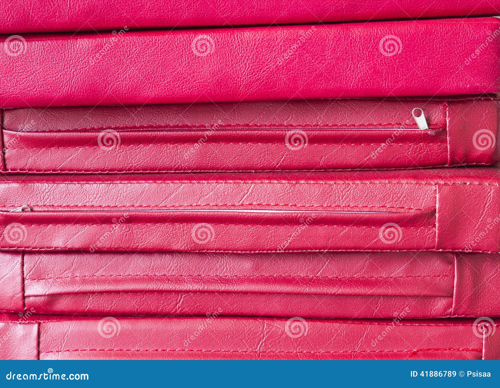 Pile of Red Leather Cushion Stock Image Image of decor, style 41886789