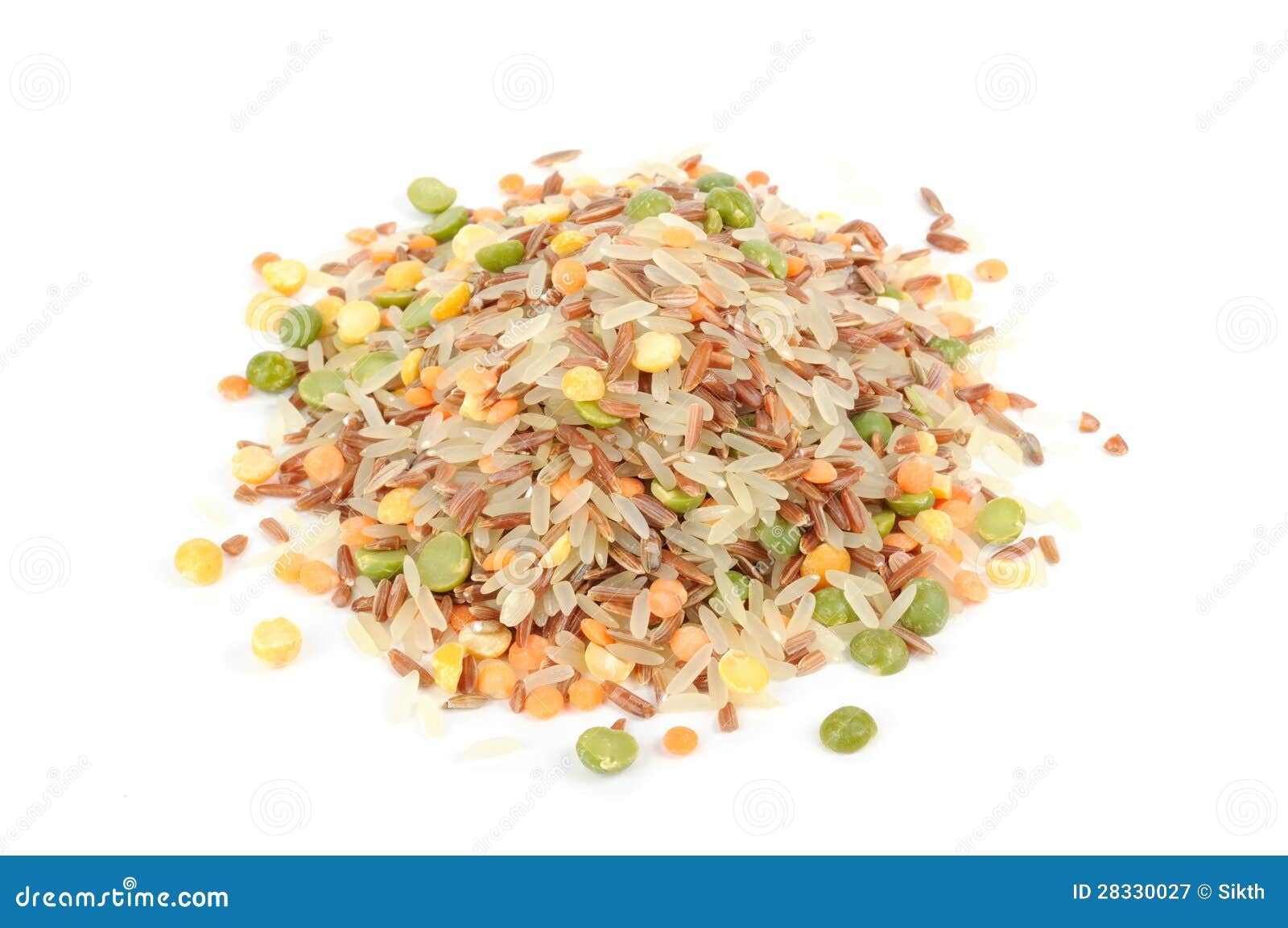 Pile of Rice and Legume Mix Stock Image Image of food, dieting 28330027
