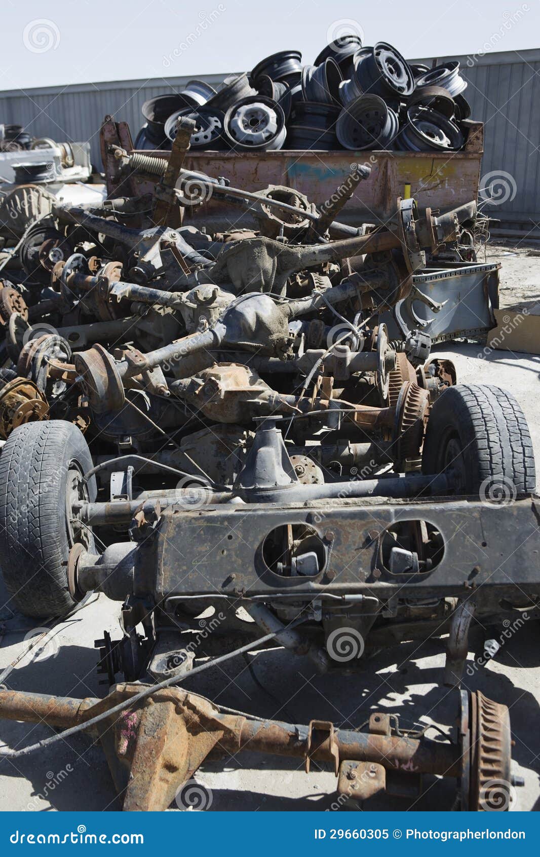 Pile of Rusty Car Parts stock image. Image of iron, rust 29660305