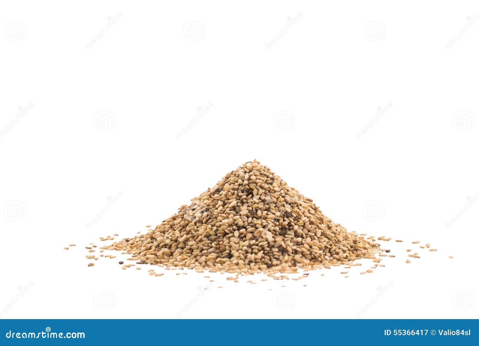 pile of sesame or til seeds on white