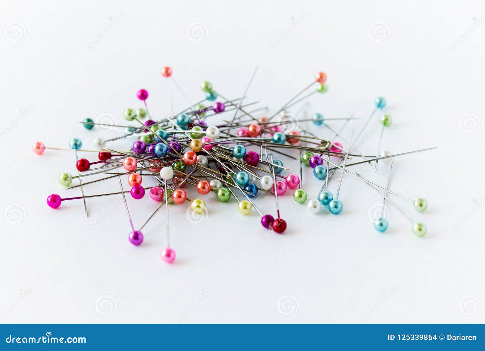 Pile of sewing needles stock photo. Image of steel, hobby 125339864