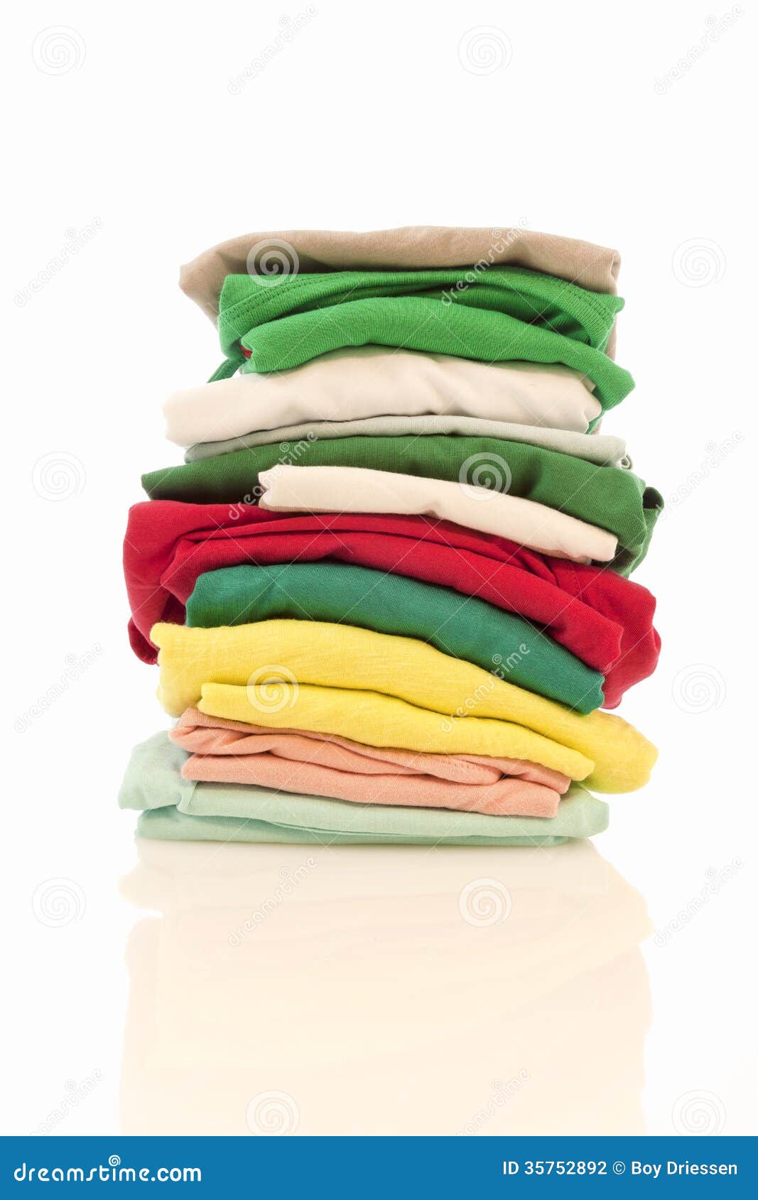 Pile of shirts isolated 4 stock photo. Image of clothing - 35752892