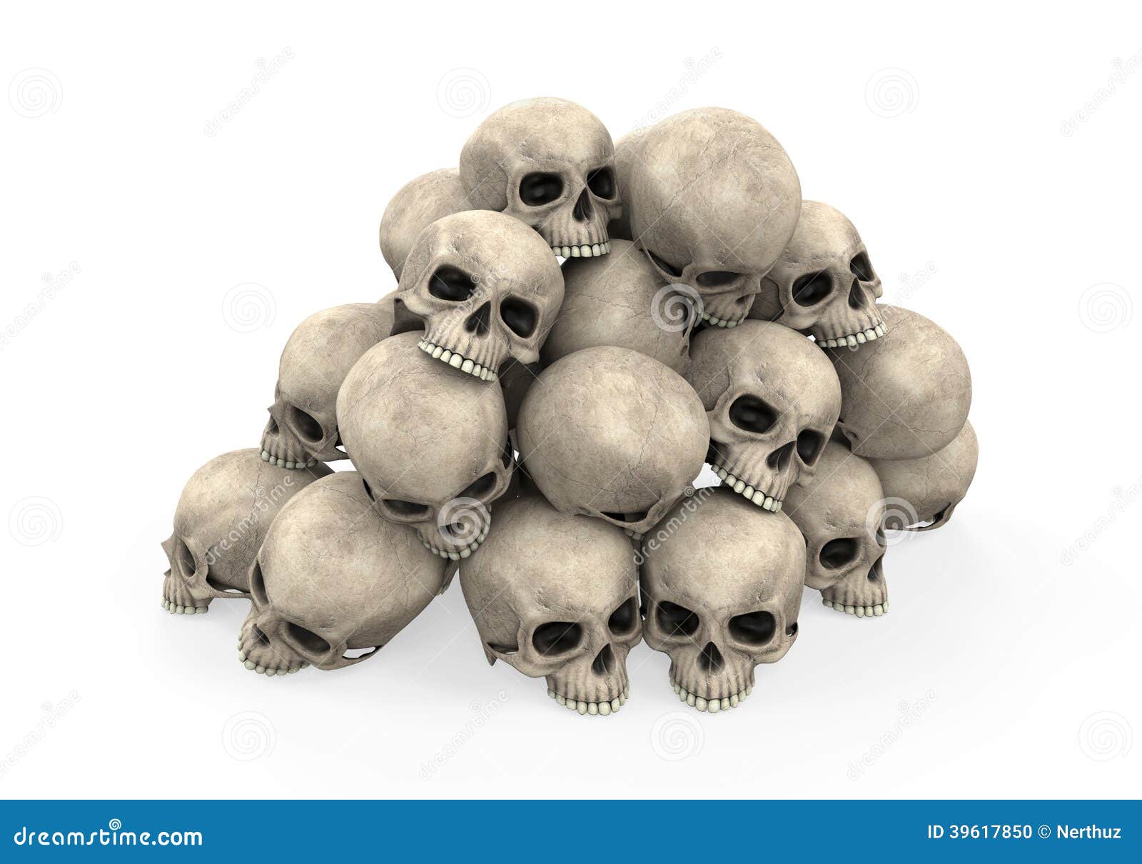 Pile of Skulls stock illustration. Illustration of background - 39617850