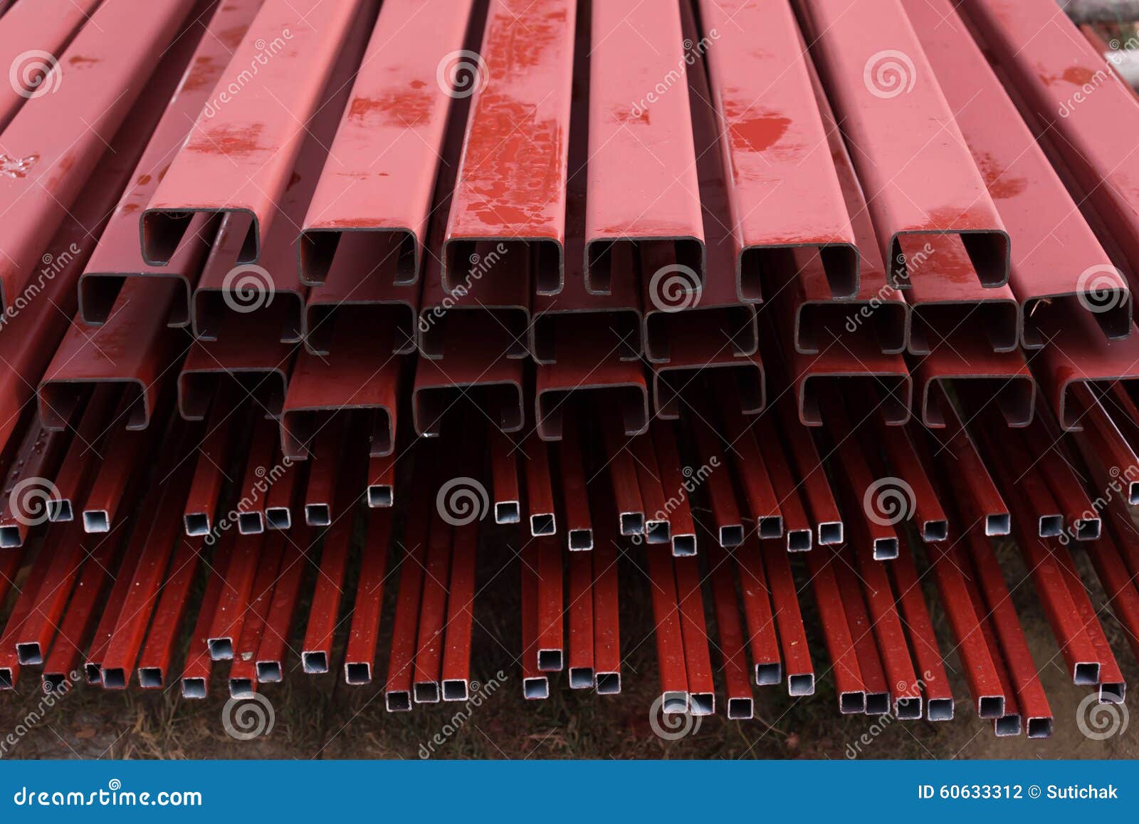 Pile of Steel Bar for Building Stock Photo Image of stack, steelwork