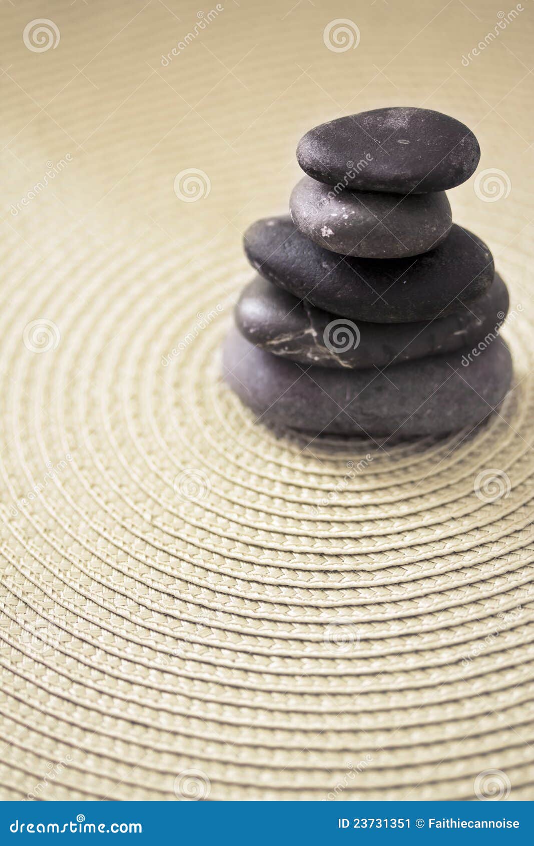 Pile of Stone Representing Zen and Balance Stock Image Image of