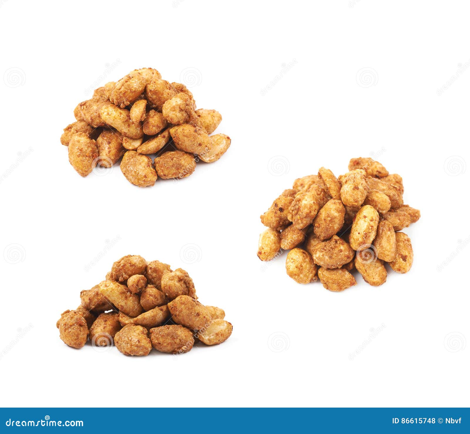 Pile of Sugar Coated Peanuts Isolated Stock Photo Image of crunchy, party 86615748