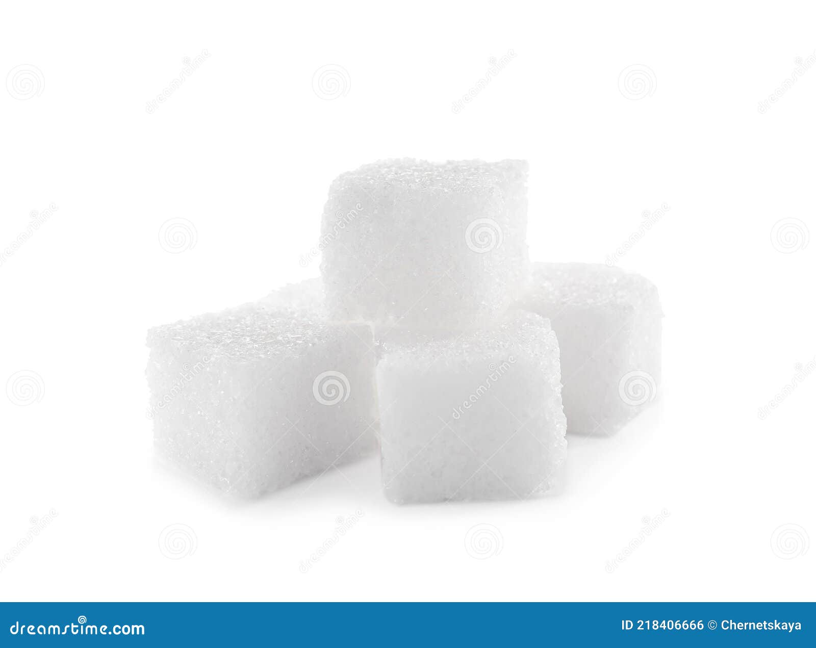 Pile of Sugar Cubes on White Background Stock Photo - Image of refined ...