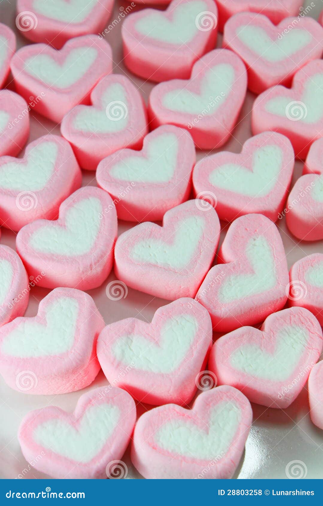 Pile of Sweet Hearts Shaped Marshmallows Stock Photo Image of life