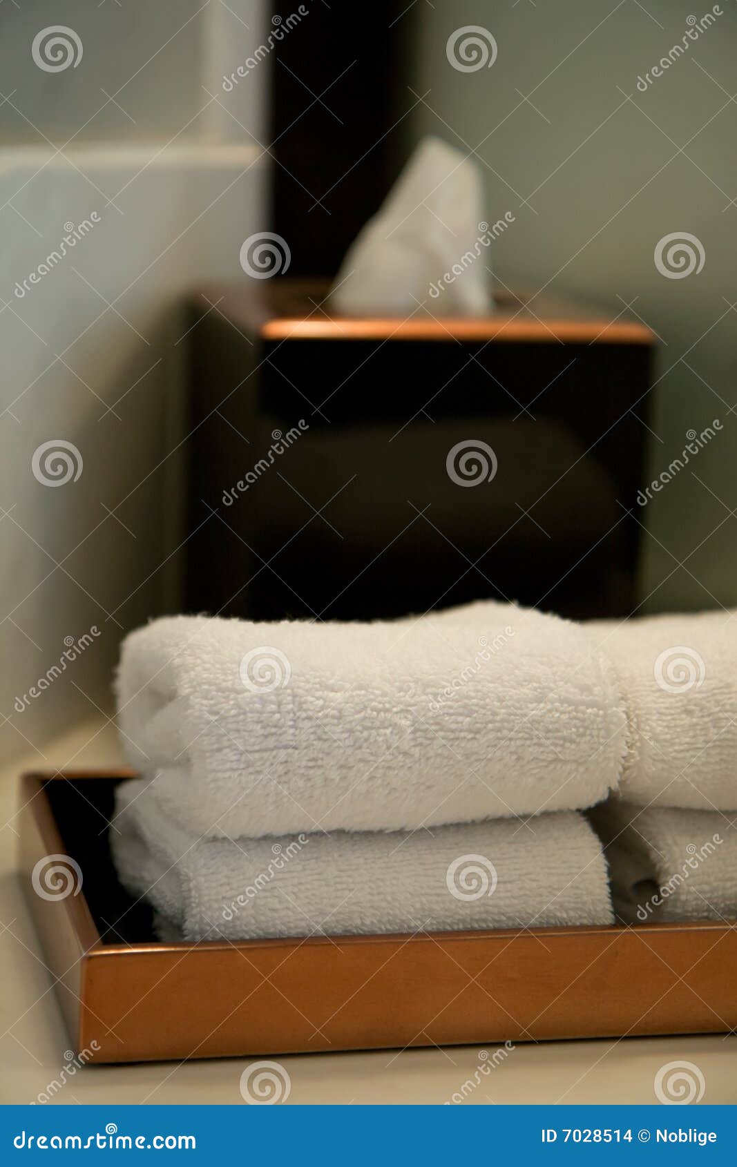 Pile of Towels in a Hotel Bathroom Stock Photo - Image of towels, towel: 7028514