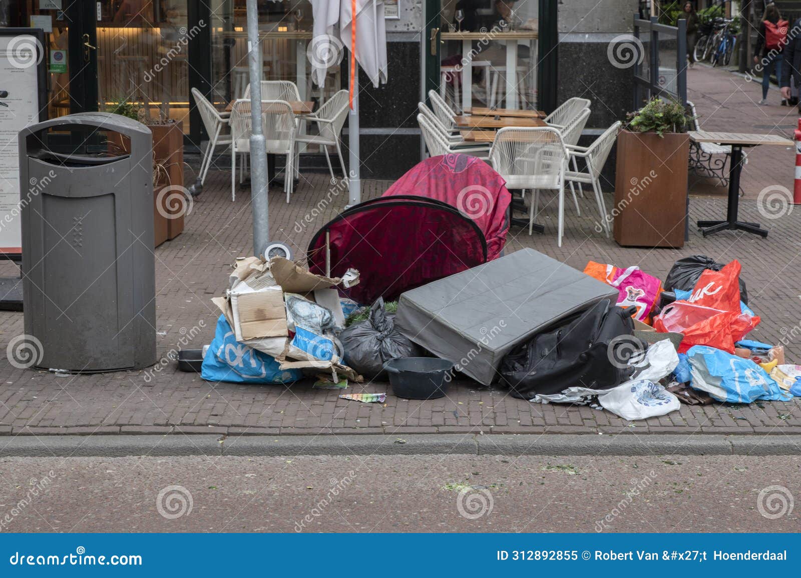Pile of Trash at Amsterdam the Netherlands 21-3-2024 Editorial Image -  Image of isolated, throwing: 312892855