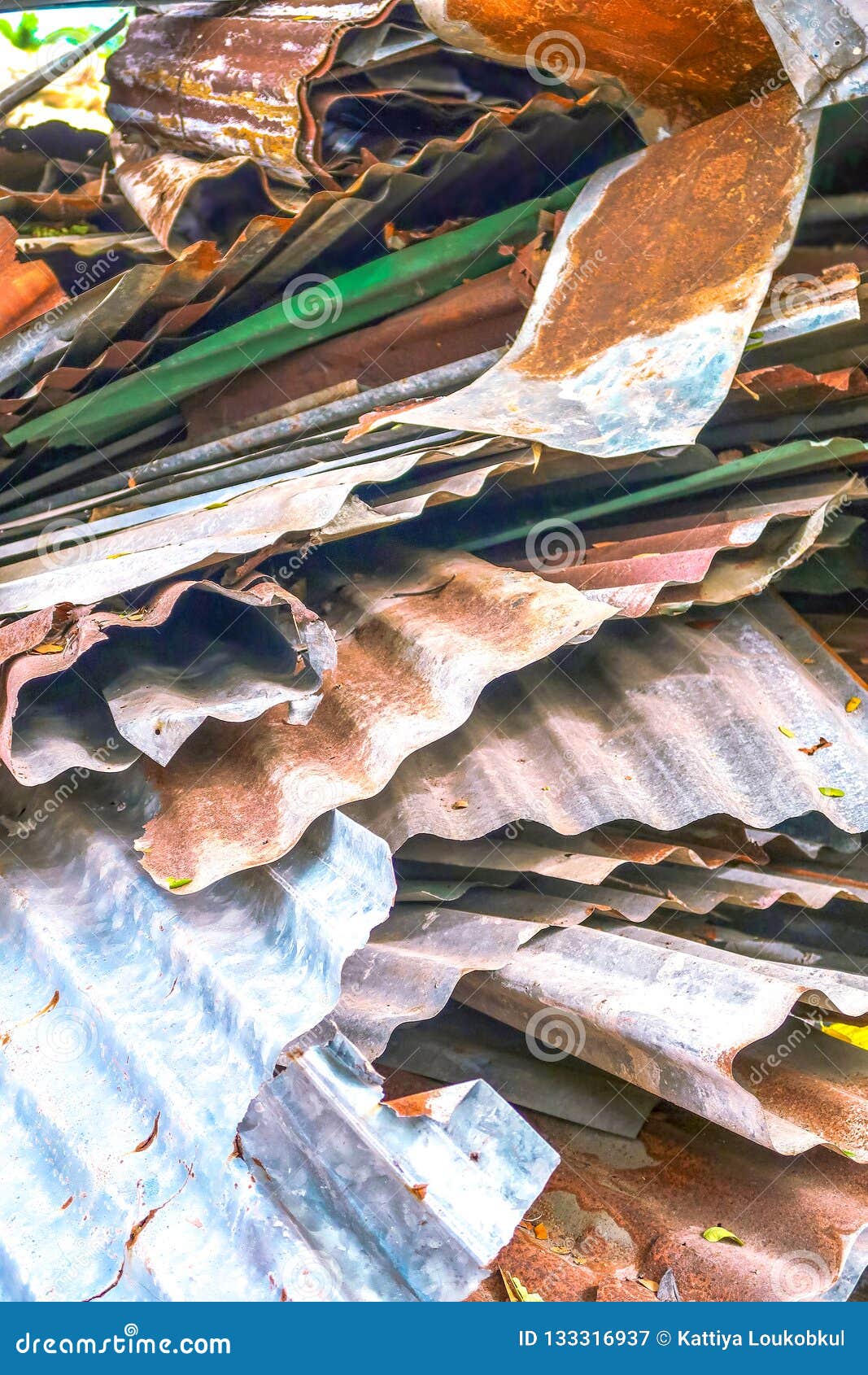 The Pile Zinc Metal Sheets for Recycling Stock Image Image of metal, ecology 133316937