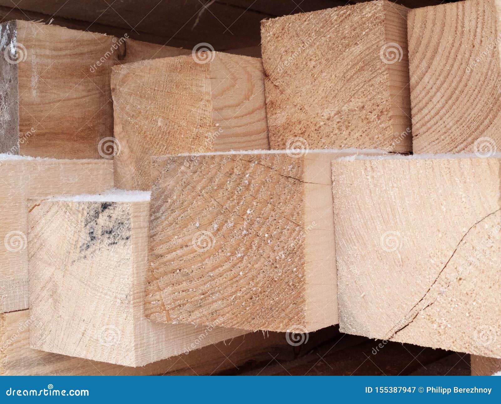 Piled Lumber in the Outdoor Warehouse in the Winter Stock Image Image of factory, brown 155387947