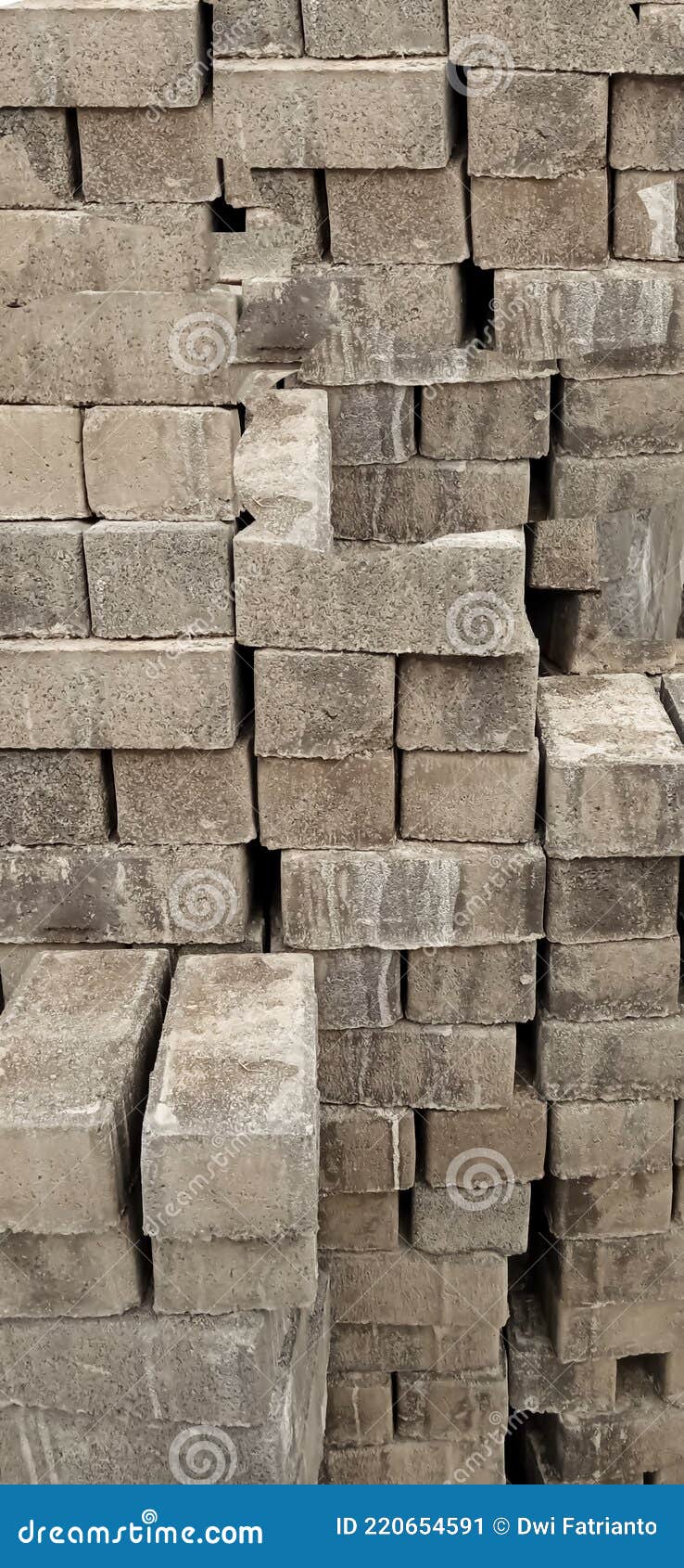 Piled Paving Stones for Use in Road Construction Stock Image Image of