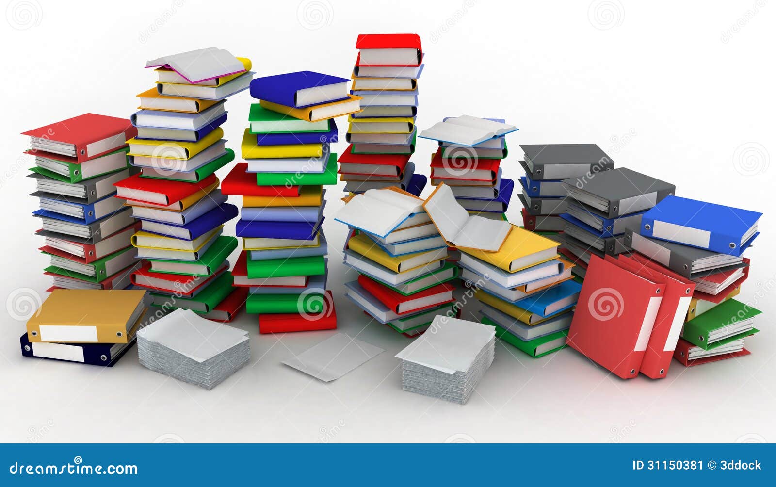 Piles Et Dossiers De Livres Image stock Image 31150381