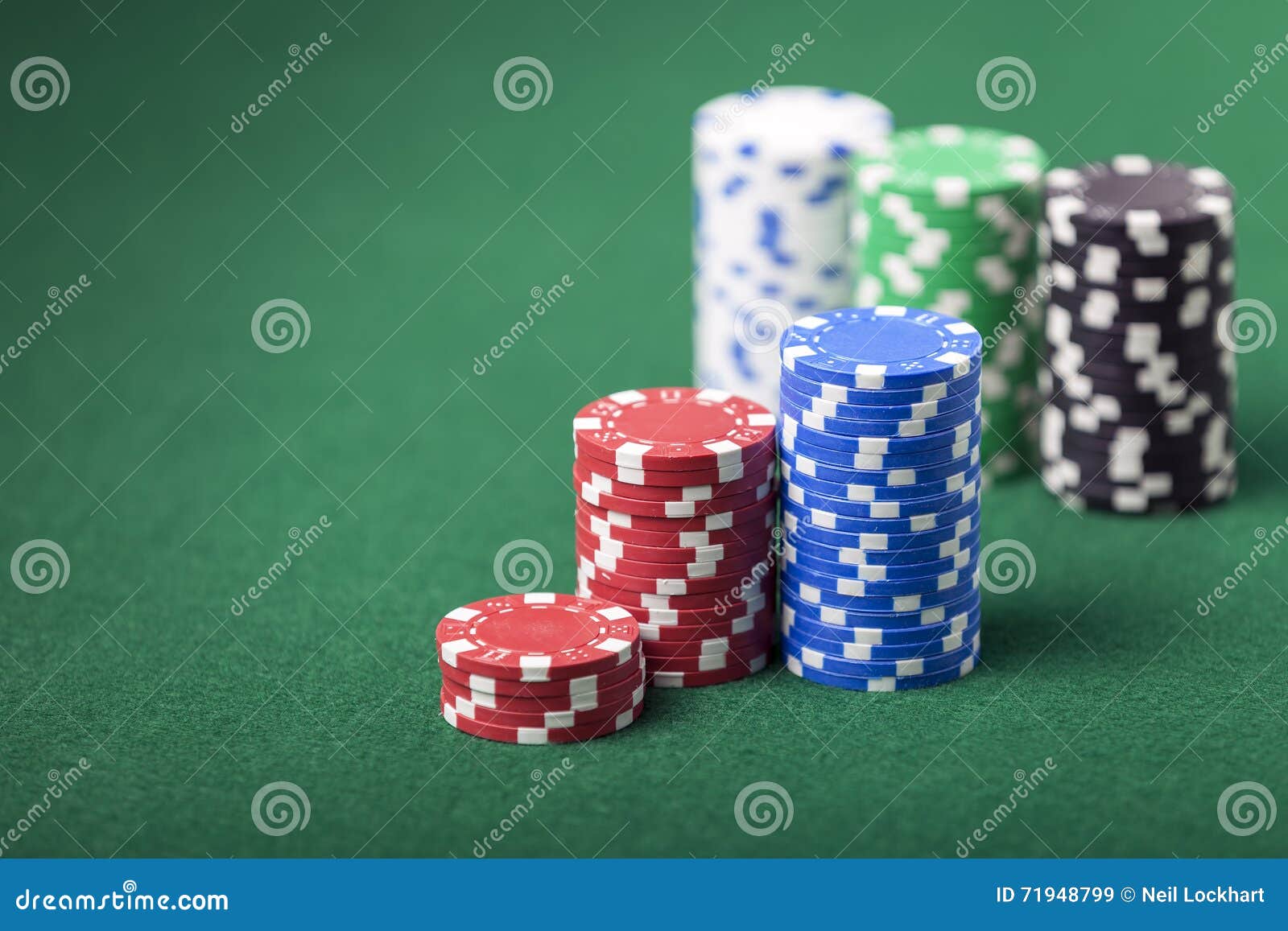 Piles of poker chips stock image. Image of piles, table 71948799