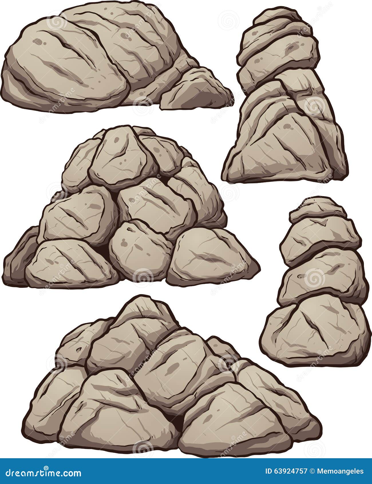 piles of rocks