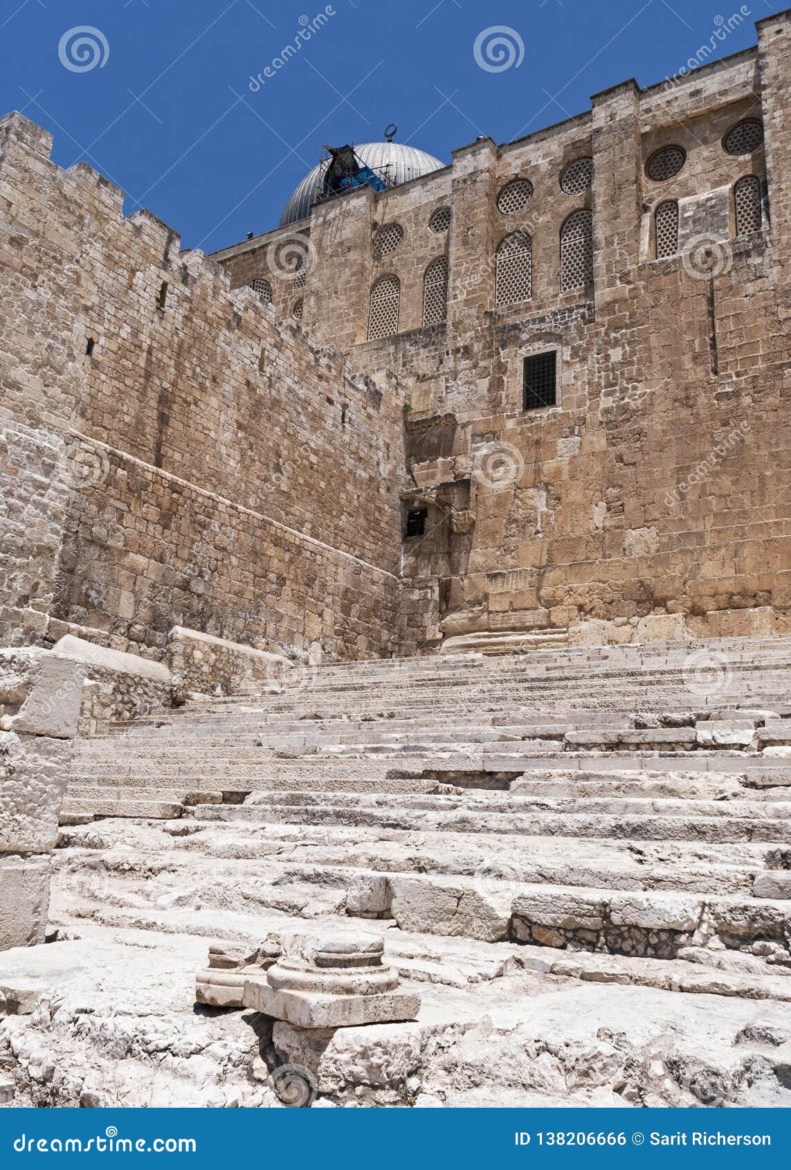 Pilgrim Steps At The Southern End Of The Western Wall In ...