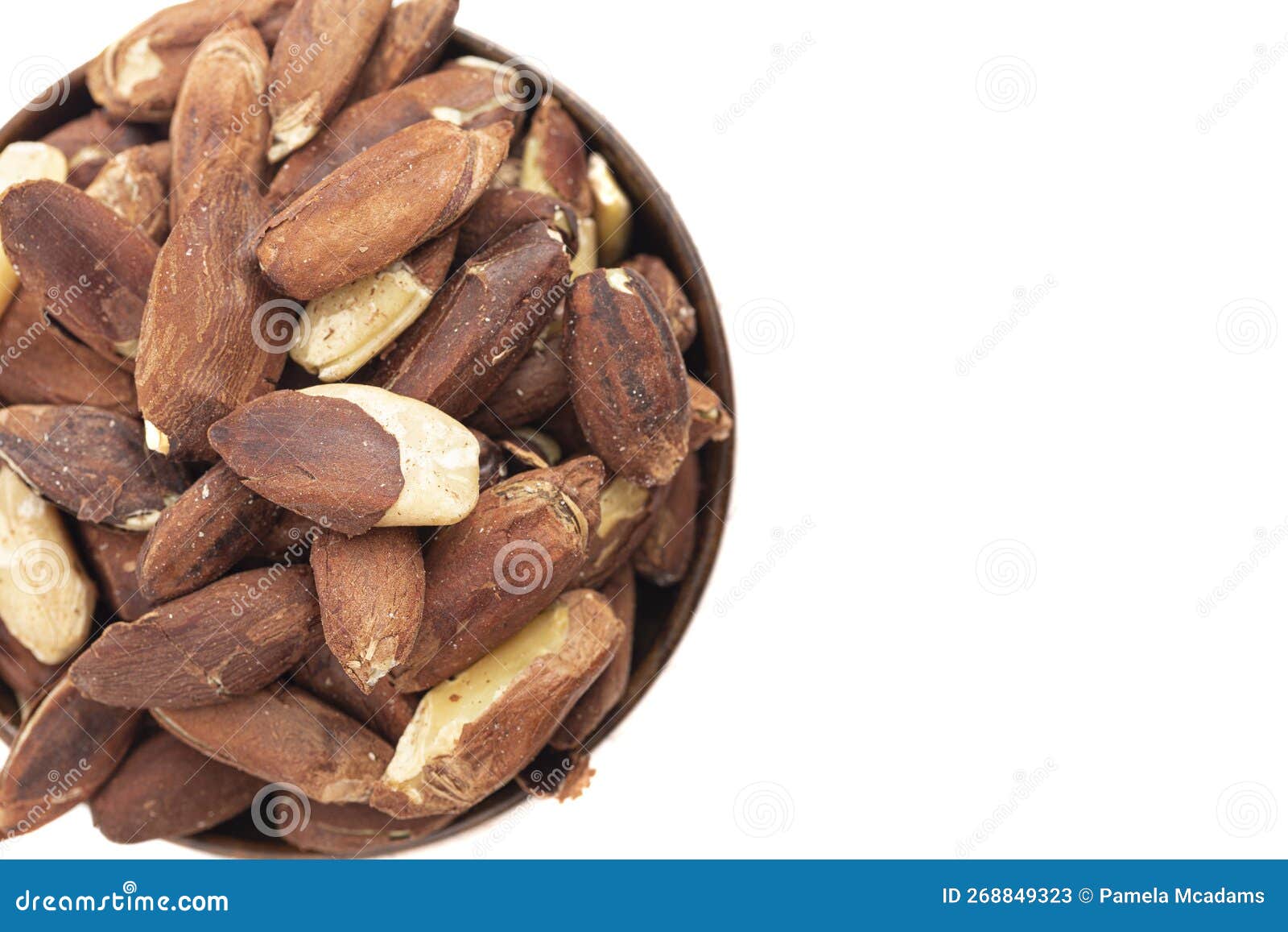 Pili Nuts from the Philippines Isolated on White Background Stock Image