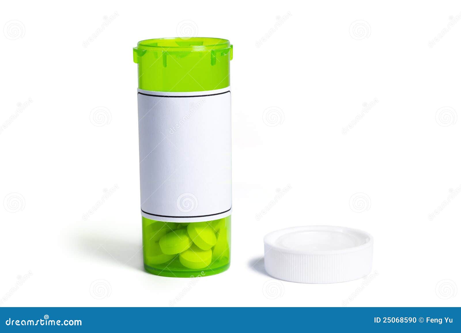 Pill Bottle stock photo. Image of medicine, green, blank 25068590