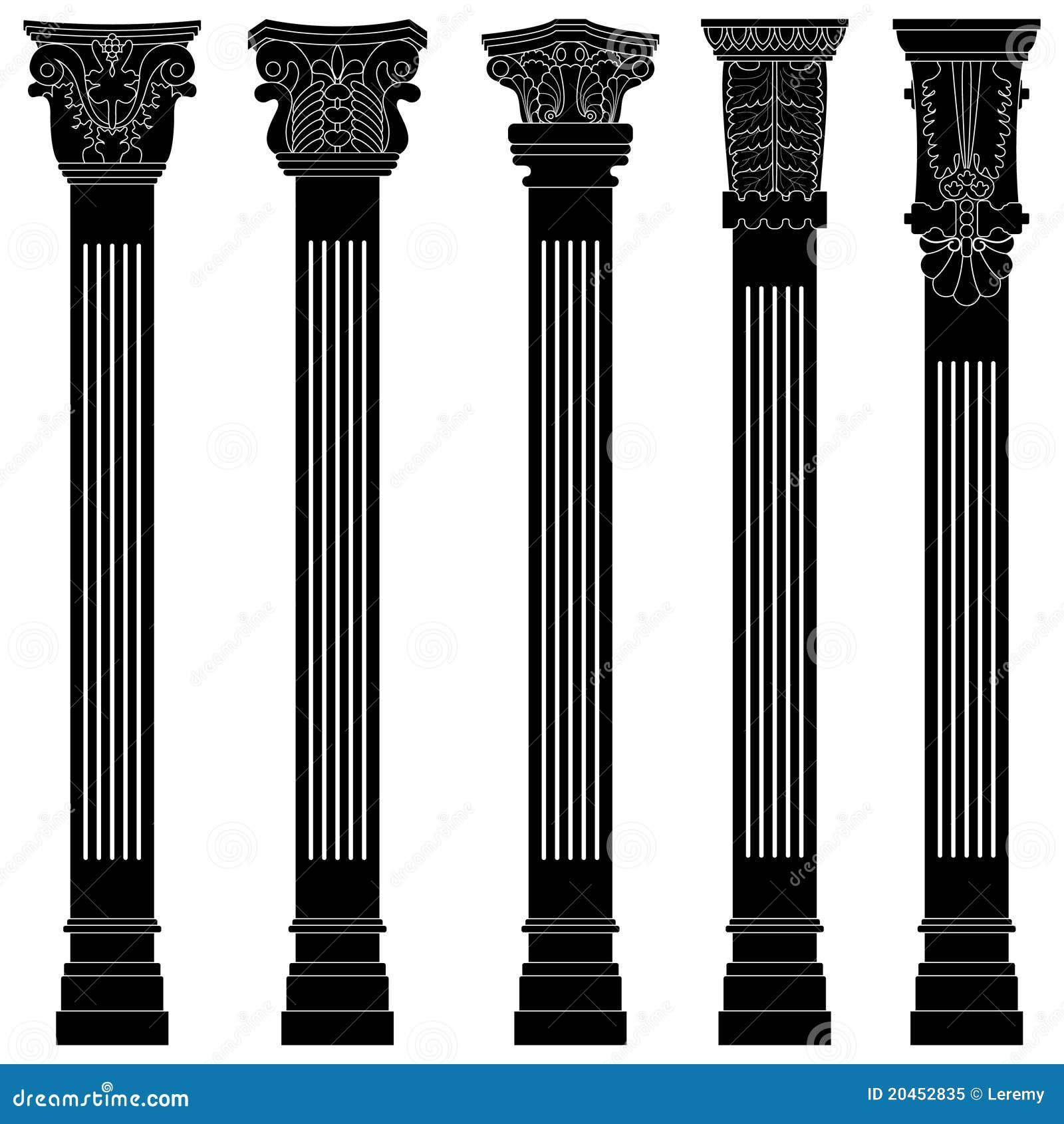 Pillar Column Antique Ancient Old Roman Greek Arch Royalty Free Stock