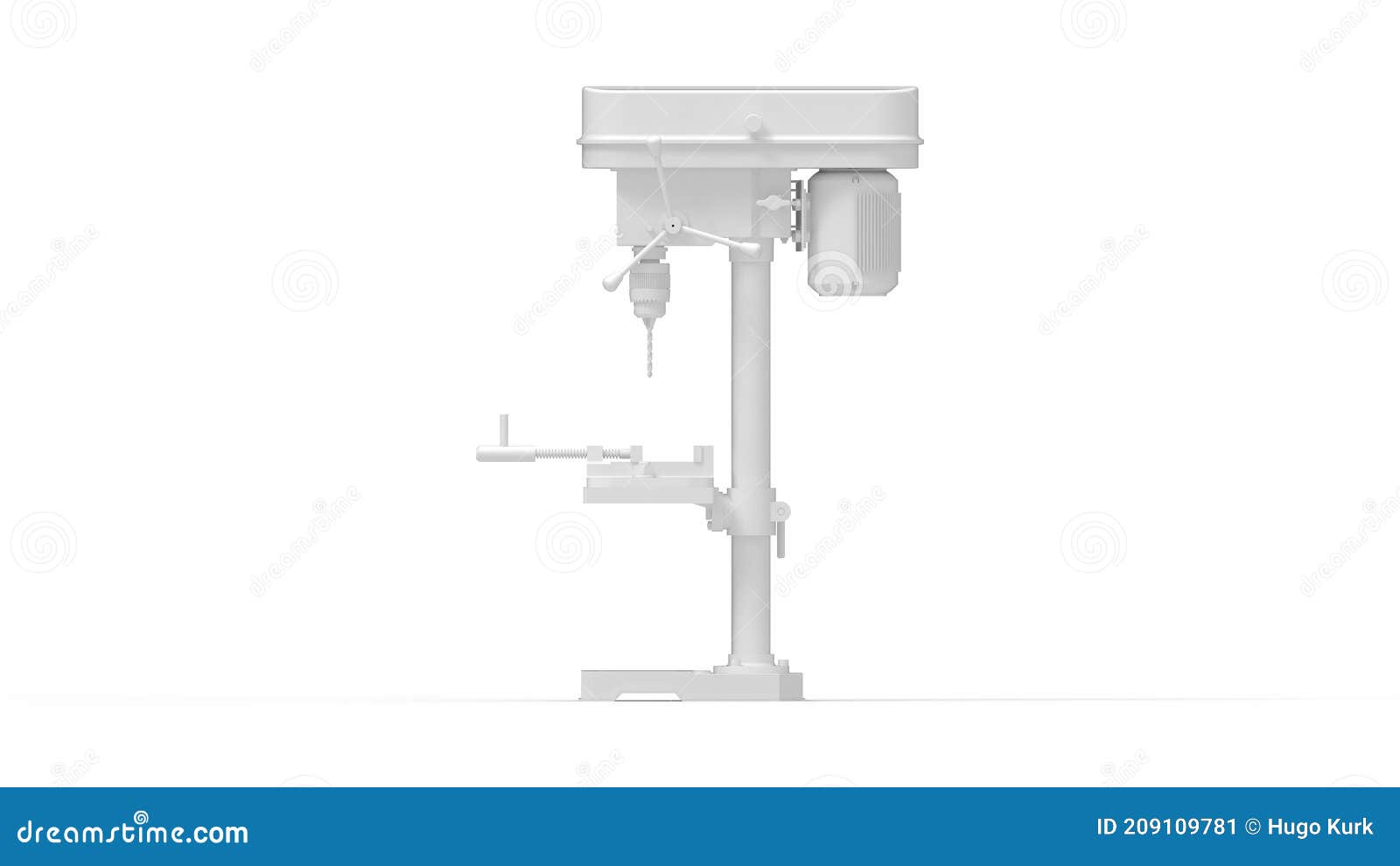 Man Work Electric Drill Press Stock Illustrations 3 Man Work Electric