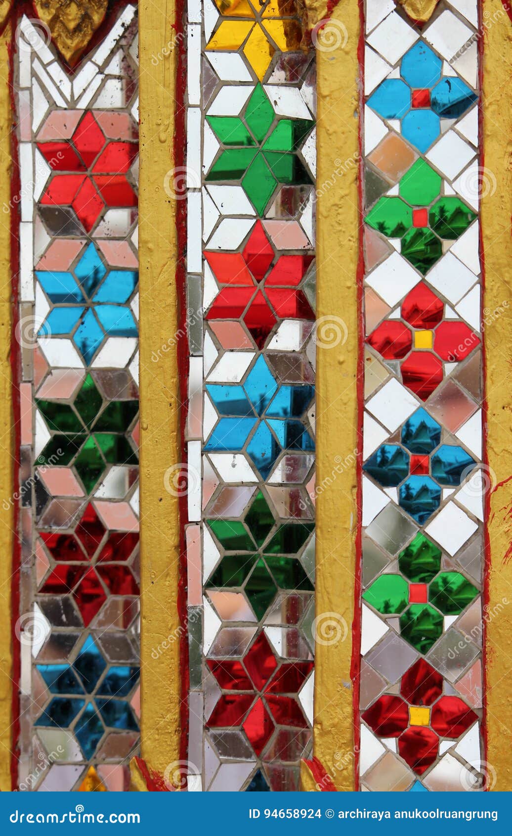 Pillar with glazed tile stock photo. Image of floor, decorate 94658924
