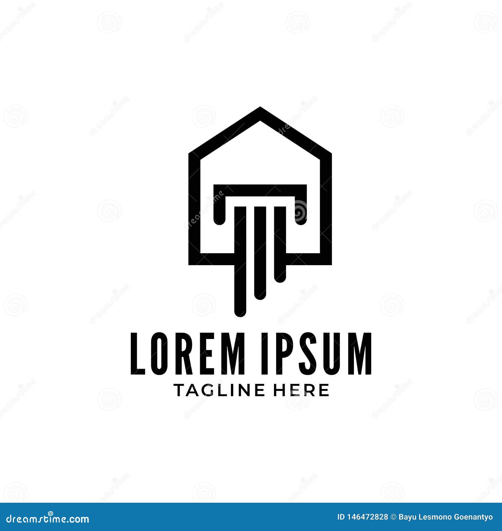 Pillar House Law stock illustration. Illustration of finance 146472828