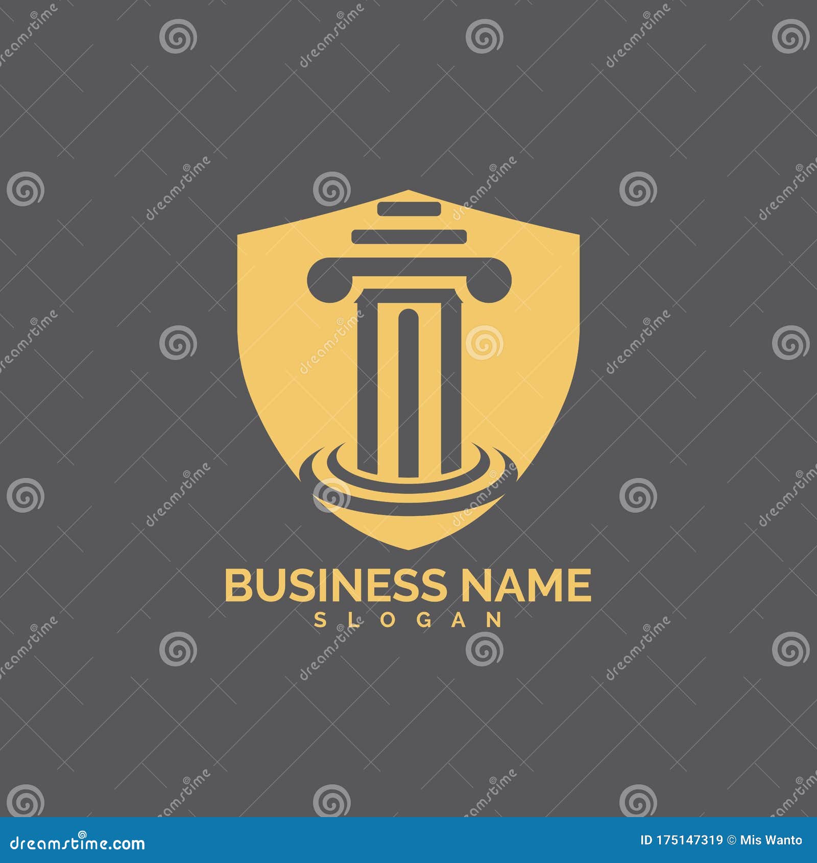 Pillar Logo Vector Template Illustration Design Stock Vector Illustration of monumental