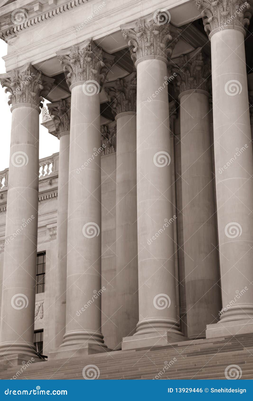 Pillars stock photo. Image of classical, light, stairs 13929446