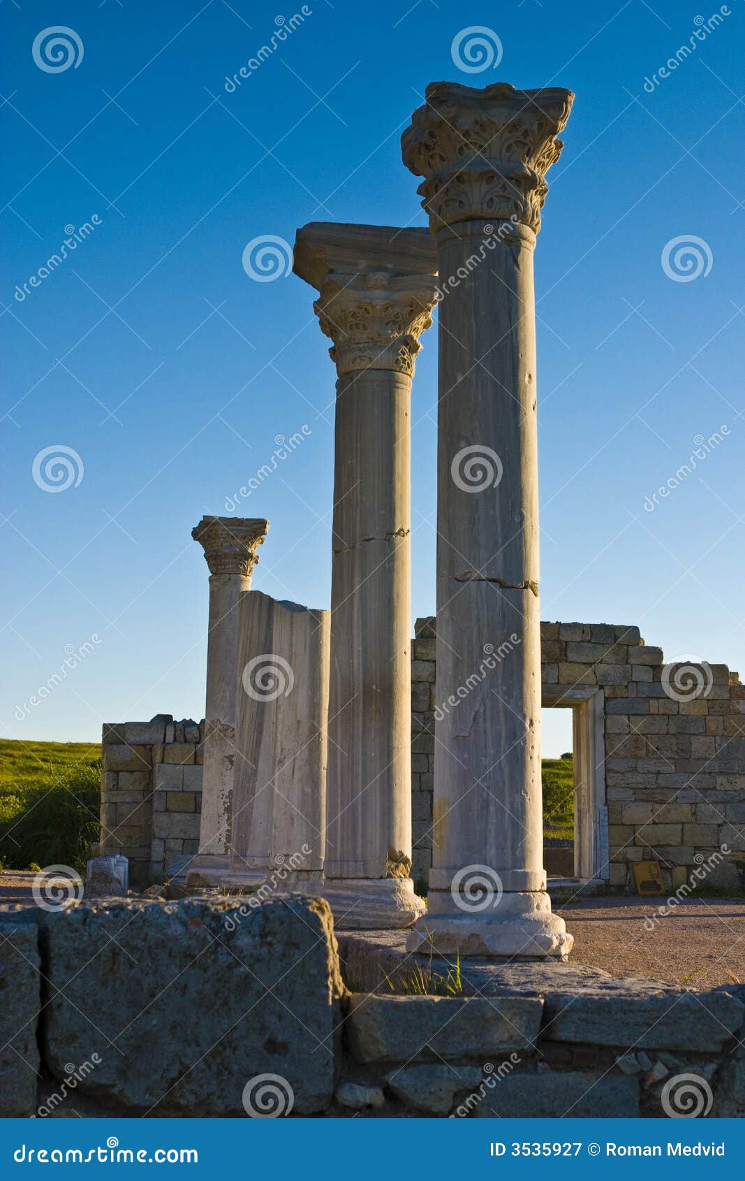 Pillars of Greeks stock image. Image of site, crimea, ukraine 3535927