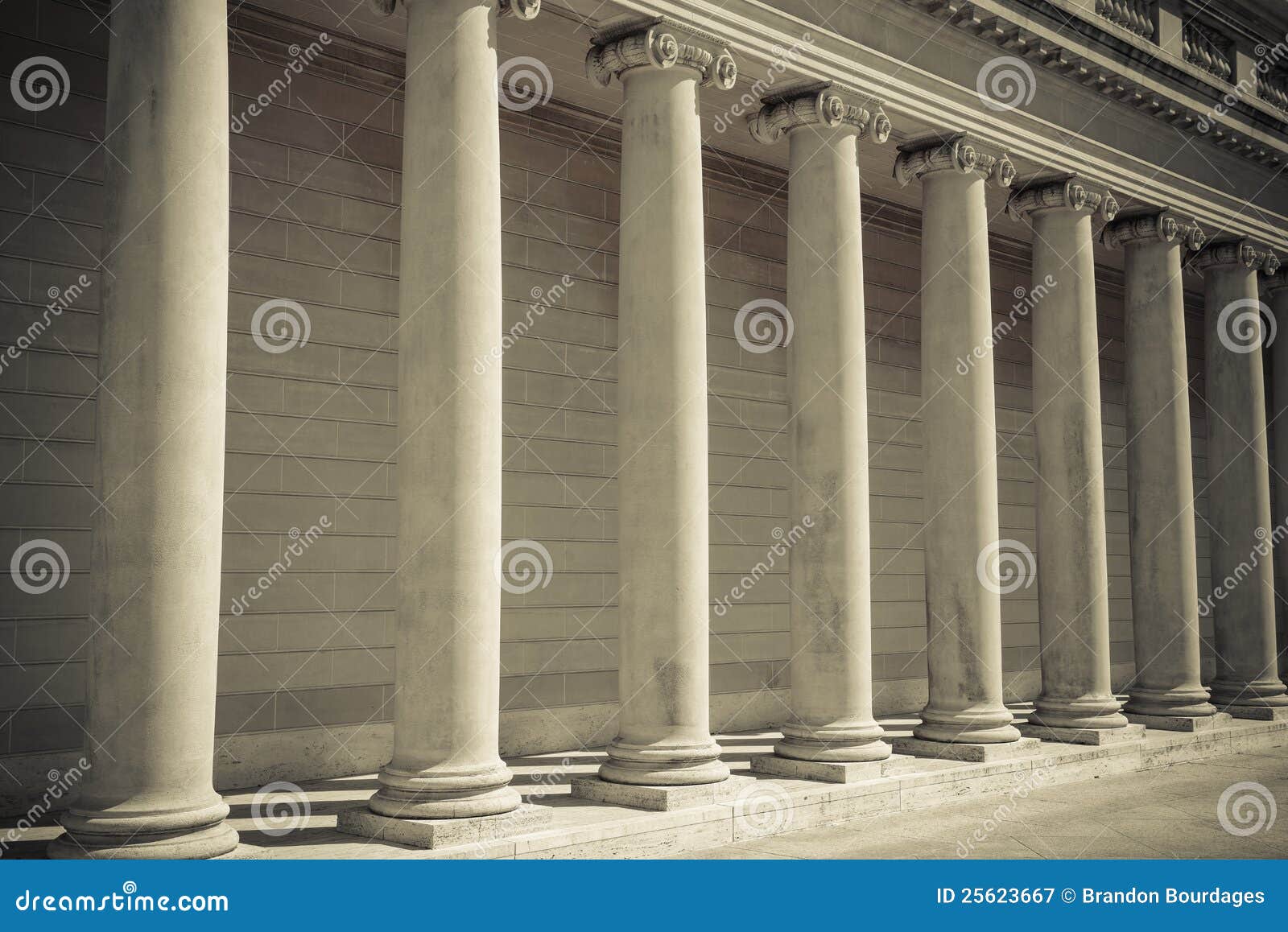 Pillars of Law and Order stock image. Image of academia 25623667