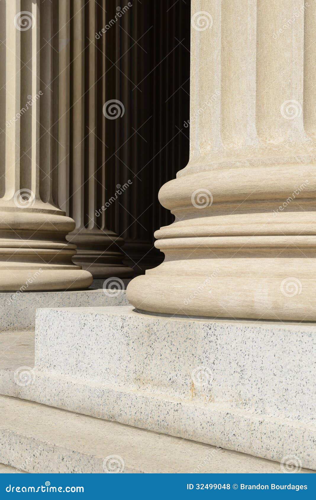 Pillars of Law stock photo. Image of neoclassical, light 32499048