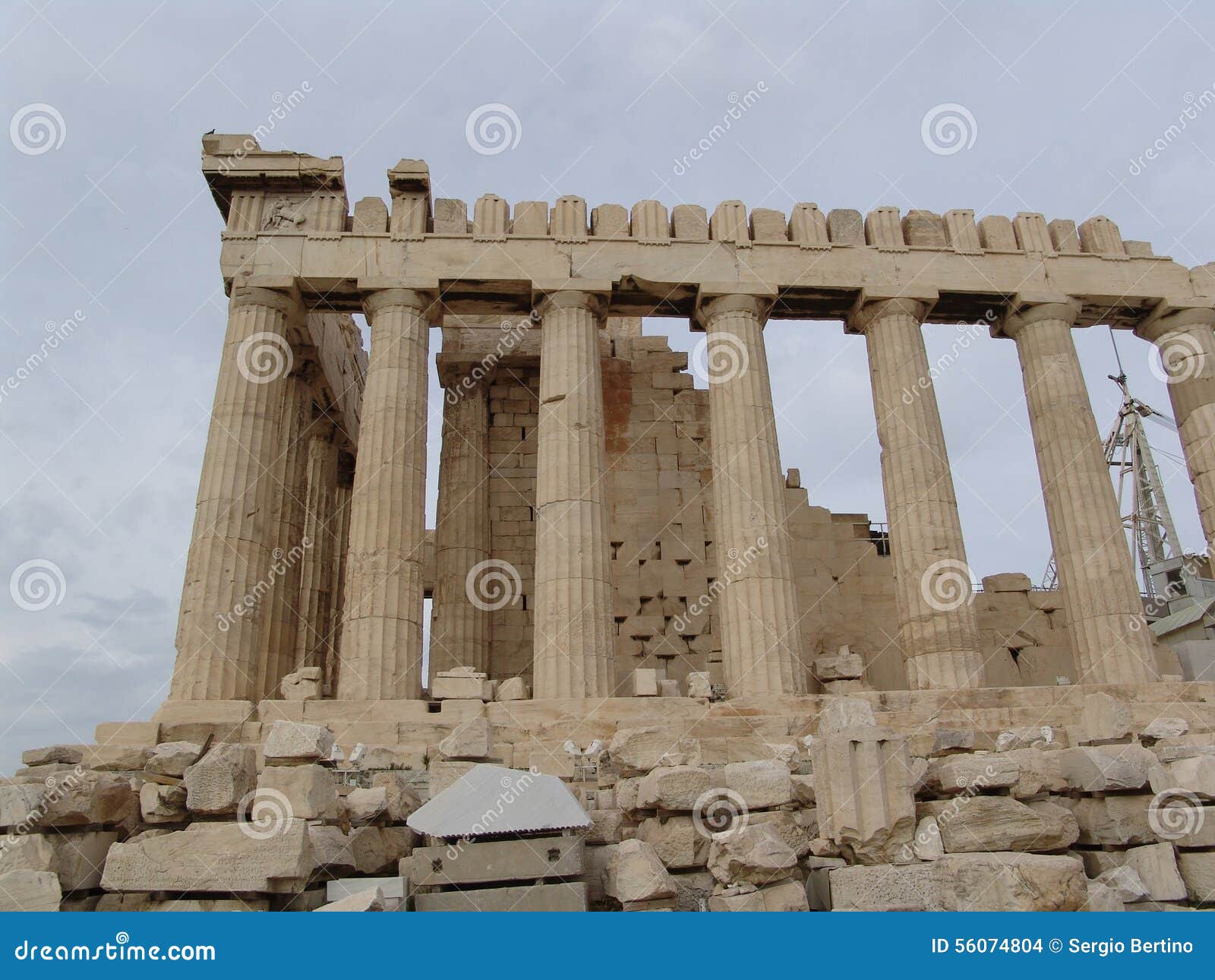 Pillars Of Parthenon, Athens, Greece Stock Photo Image 56074804