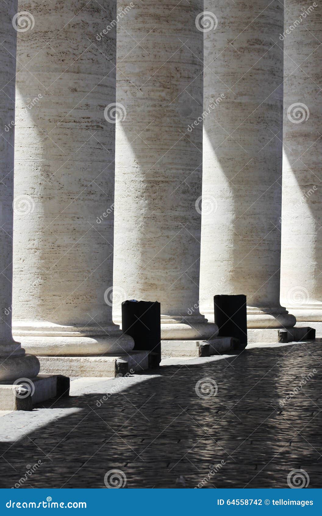 Pillars at the Vatican City, Rome Stock Photo Image of abstract