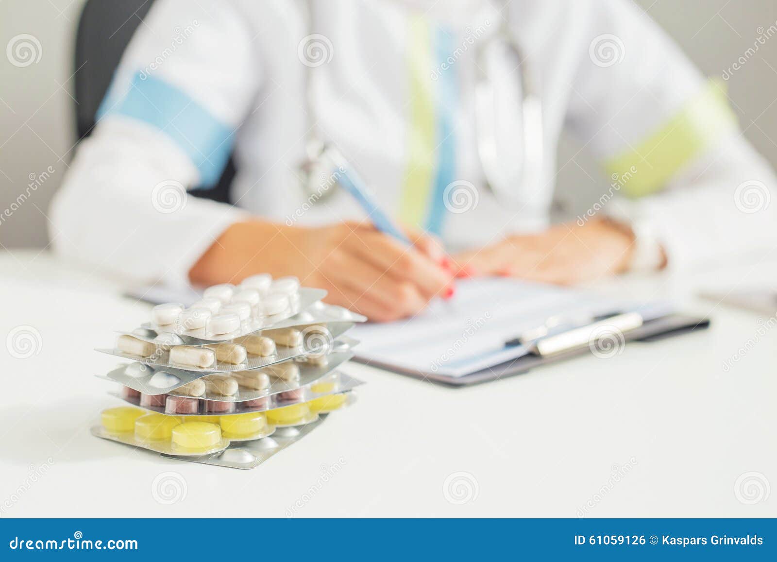 Pillole Di Prescrizione Di Medico Fotografia Stock Immagine di