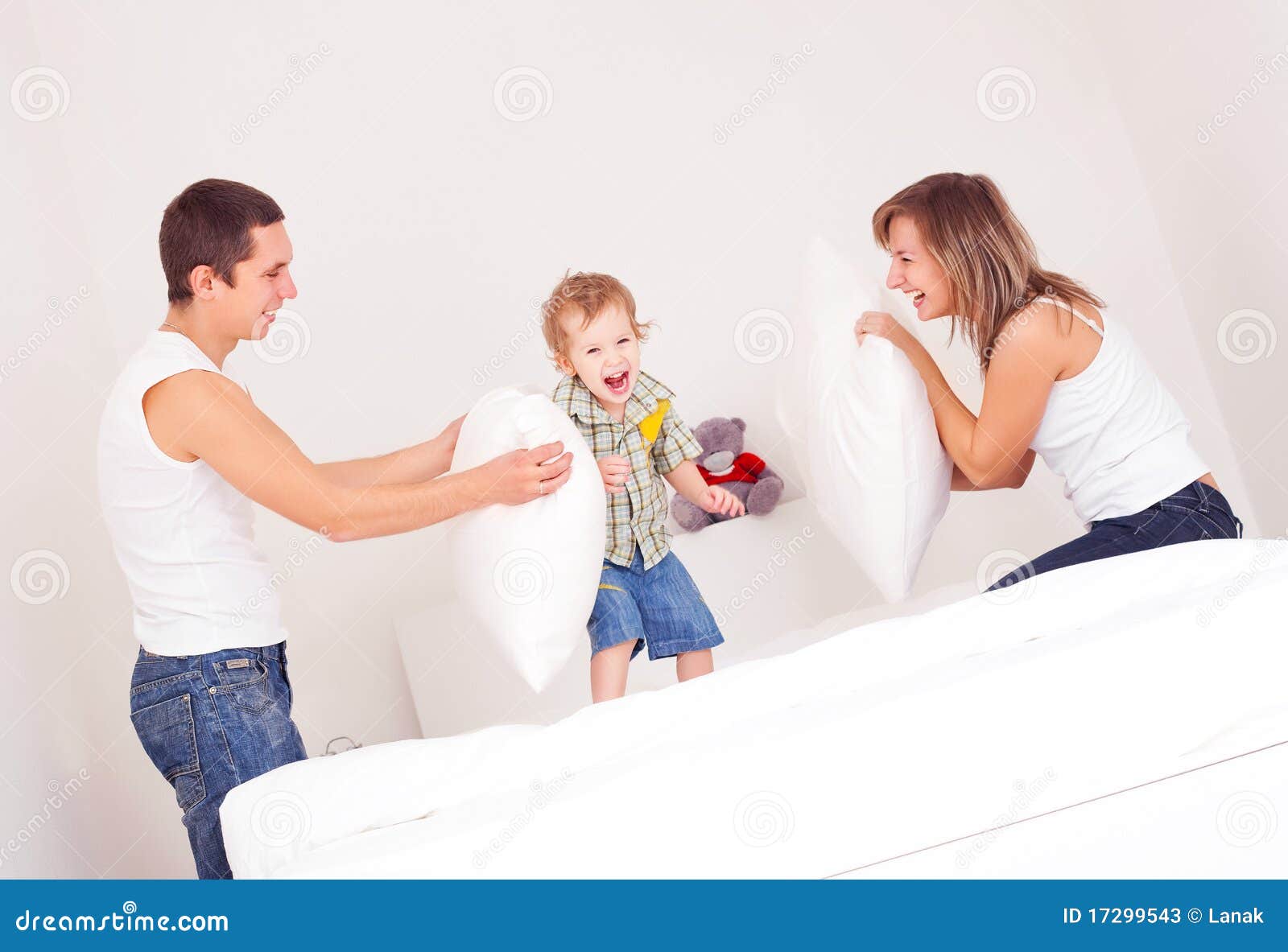 Pillow fight stock image. Image of cheerful, insides 17299543