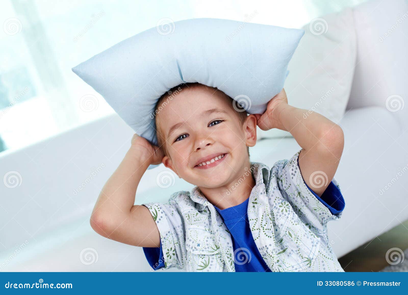 Pillow hat stock photo. Image of indoor, little, caucasian 33080586