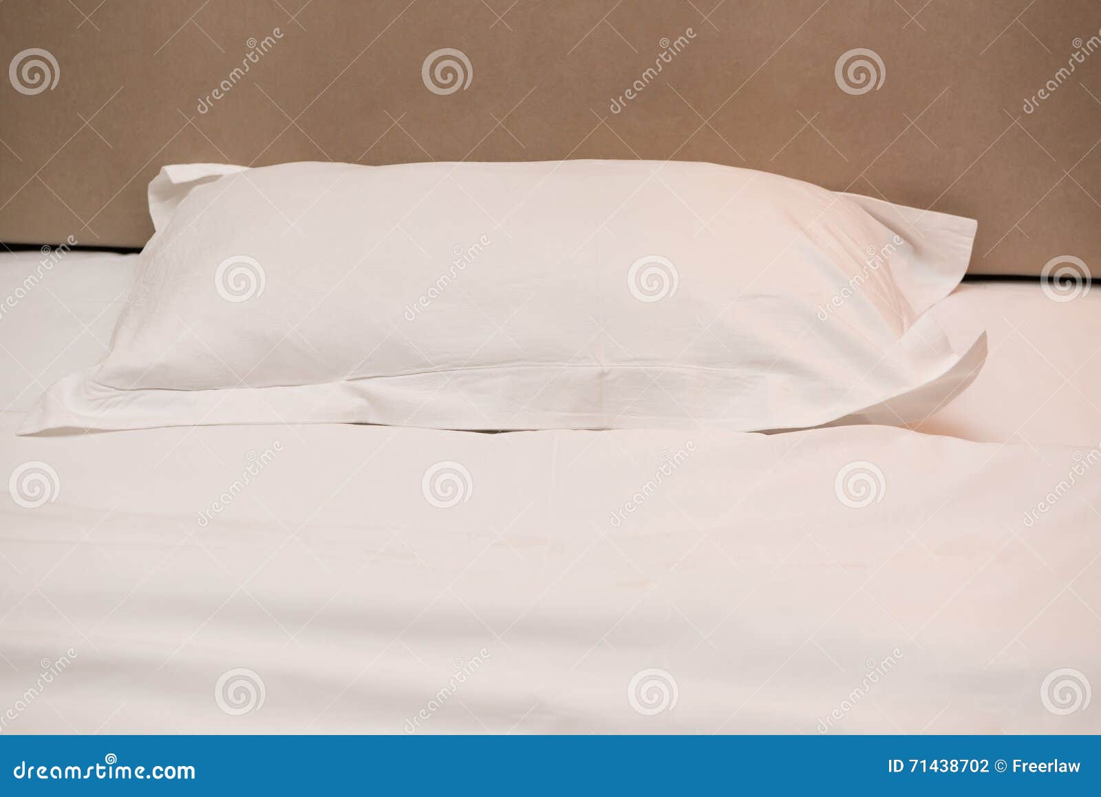 Pillow and Head Board of a Bed Stock Photo Image of pillow, comfort