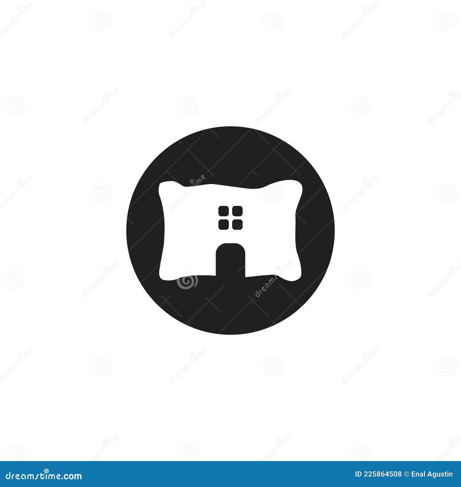 Pillow Icon Logo Design Template Stock Vector Illustration of icon