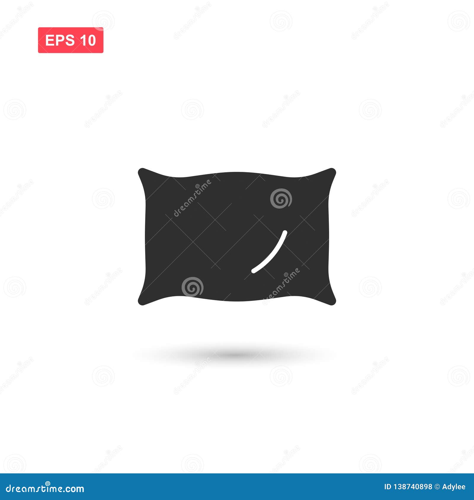 Download Pillow Icon Vector Design Isolated 2 Stock Vector - Illustration of symbol, vector: 138740898