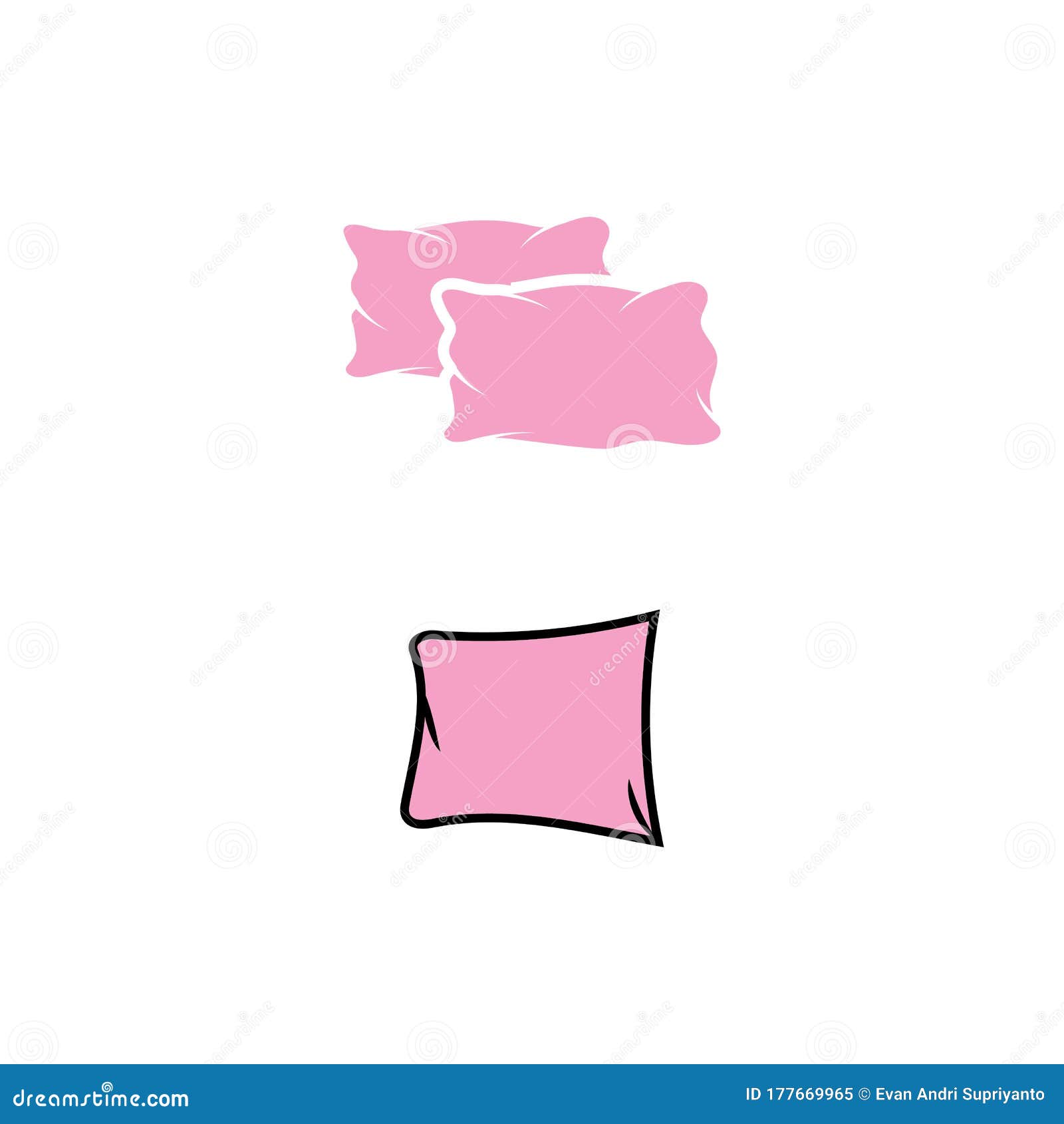 Pillow Icon Vector, Filled Flat Sign Stock Vector Illustration of