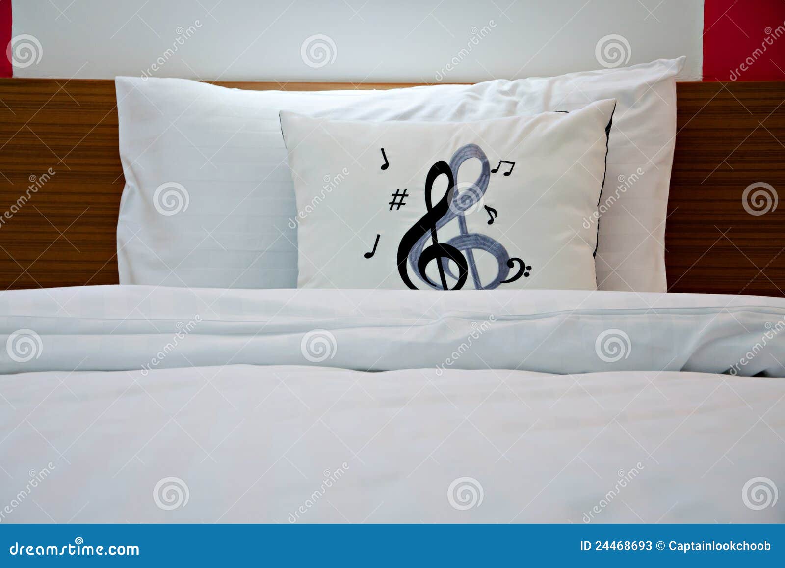 Pillows with music notes stock image. Image of comfort 24468693
